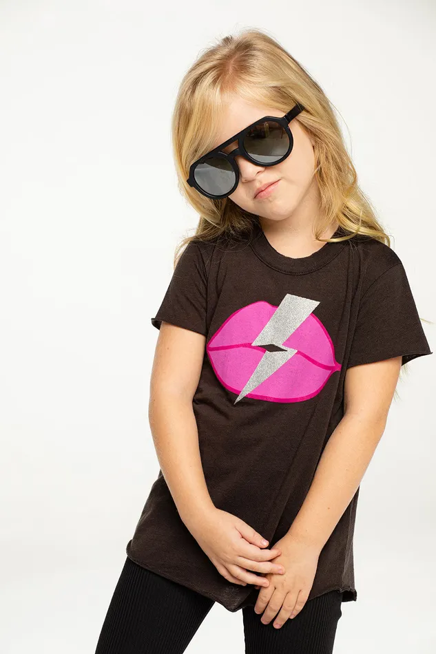Tops Girls Chaser Brand Rock Lips