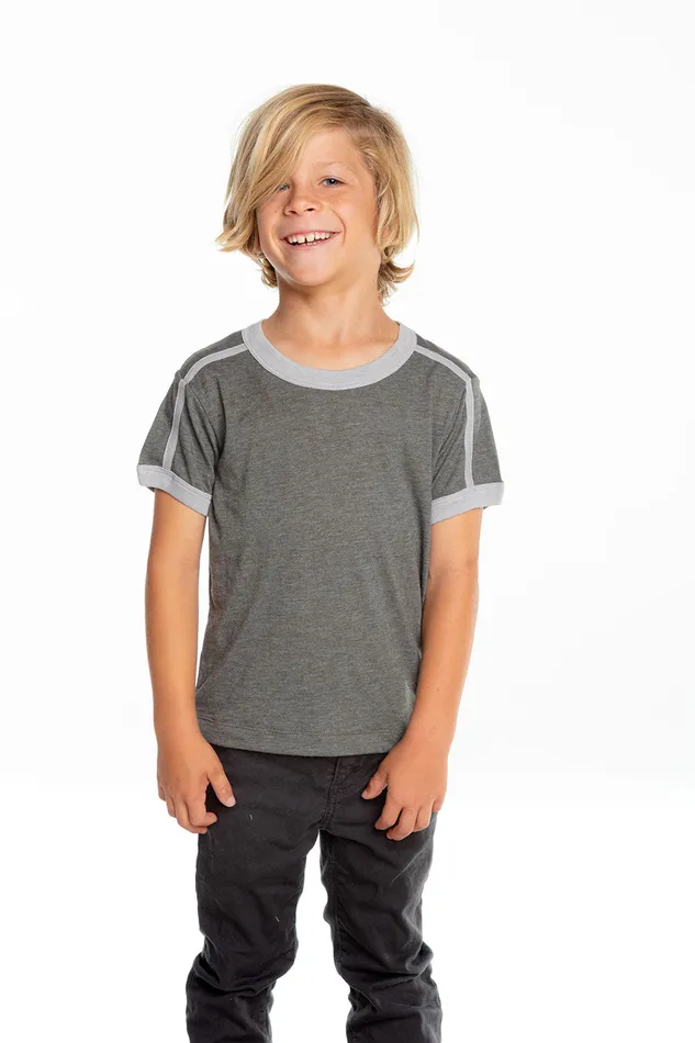 Tops Recycled Vintage Jersey Contrast Binding Short Sleeve Tee Chaser Brand Boys