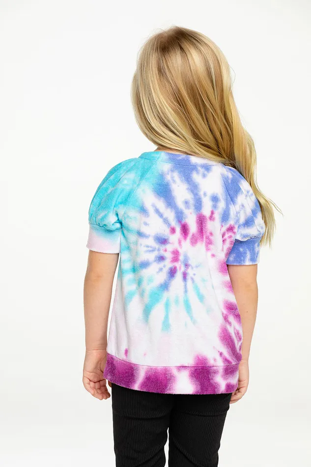 Tops RPET Bliss Knit Puff Short Sleeve Pullover Chaser Brand Girls