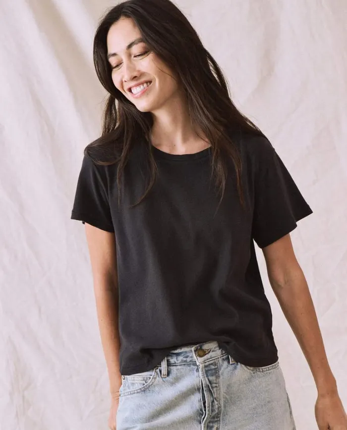 Tops Women039s The Great The Little Recycled Rib Tee Night