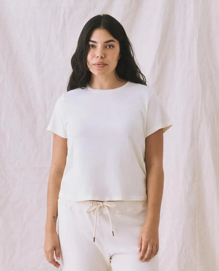 Tops Women039s The Great The Little Tee Washed White