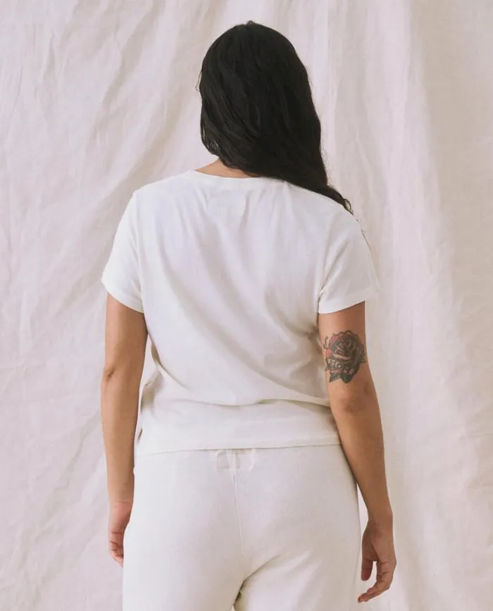 Tops Women039s The Great The Little Tee Washed White