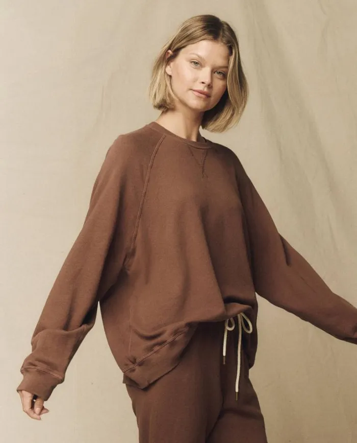 Tops Women039s The Great The Slouch Sweatshirt Hickory