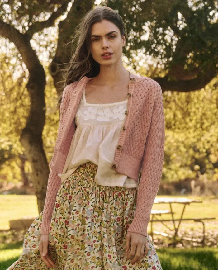 Tops Women039s The Great The Stable Cardigan Natural Dyed Acacia