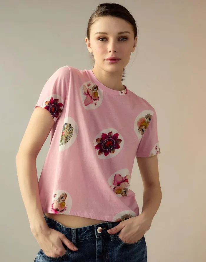 Tops Women Cynthia Rowley Bloom Tee