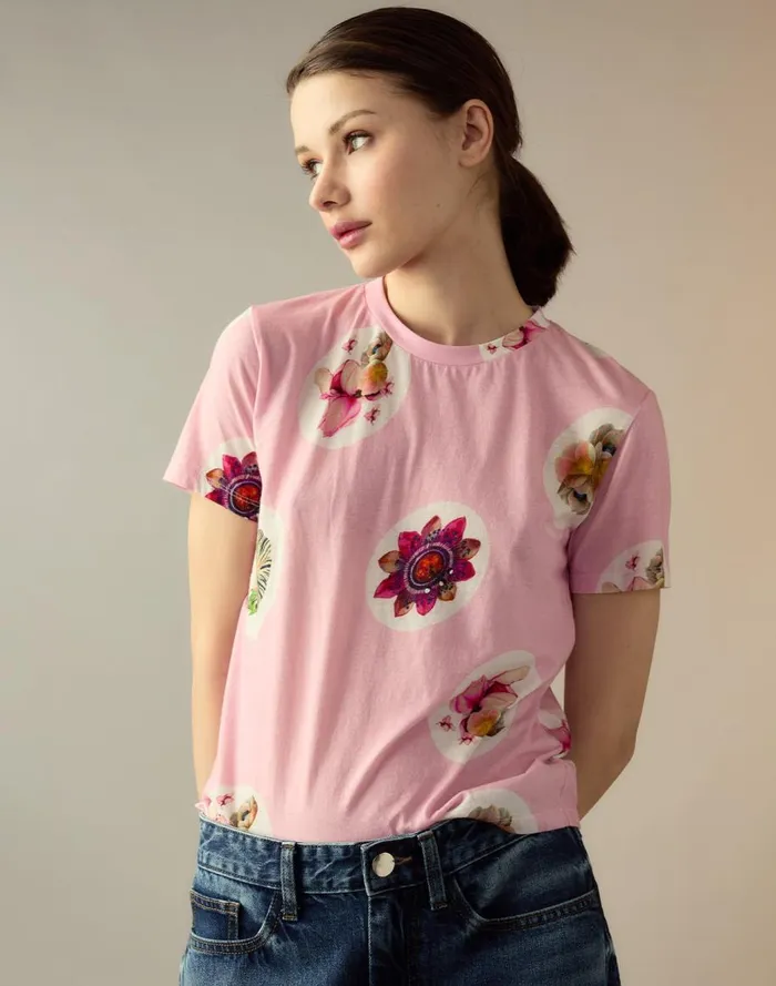 Tops Women Cynthia Rowley Bloom Tee