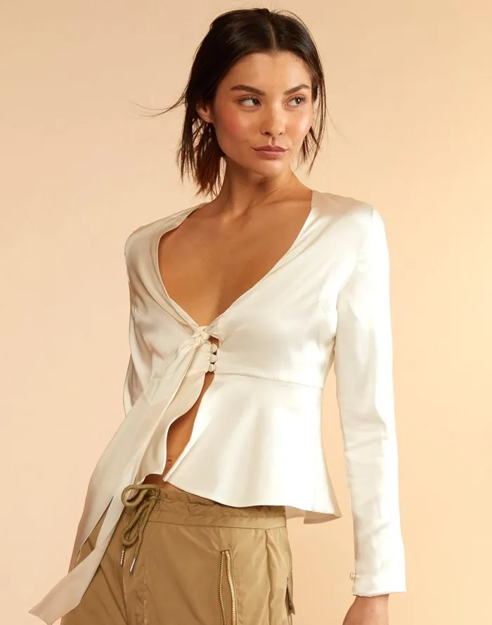 Tops Women Cynthia Rowley Jula Silk Blouse