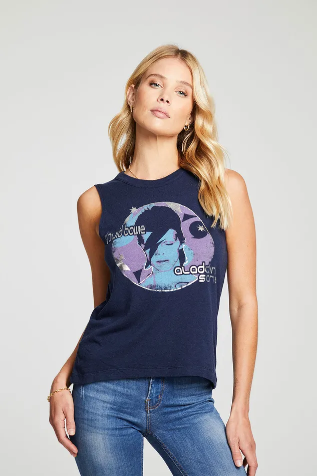 Tops Womens David Bowie Aladdin Sane Chaser Brand