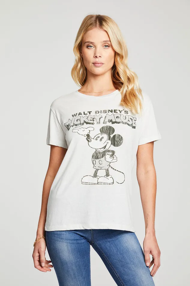 Tops Womens Disney Mickey Mouse Steamboat Willie Chaser Brand