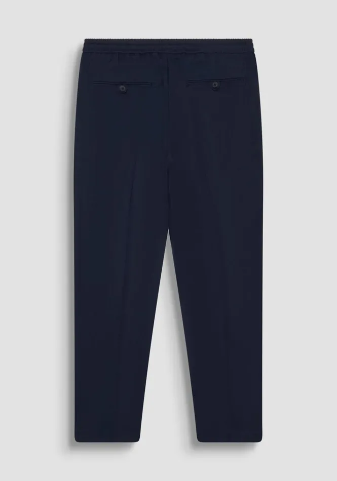 Trousers Men Antony Morato Regular Fit 034Neil034 Trousers In Viscose Blend Blue Ink