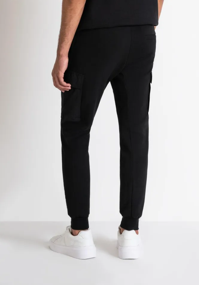 Trousers Men Antony Morato Regular Fit Sweatpants With Side Pockets In Black Cotton Blend Black