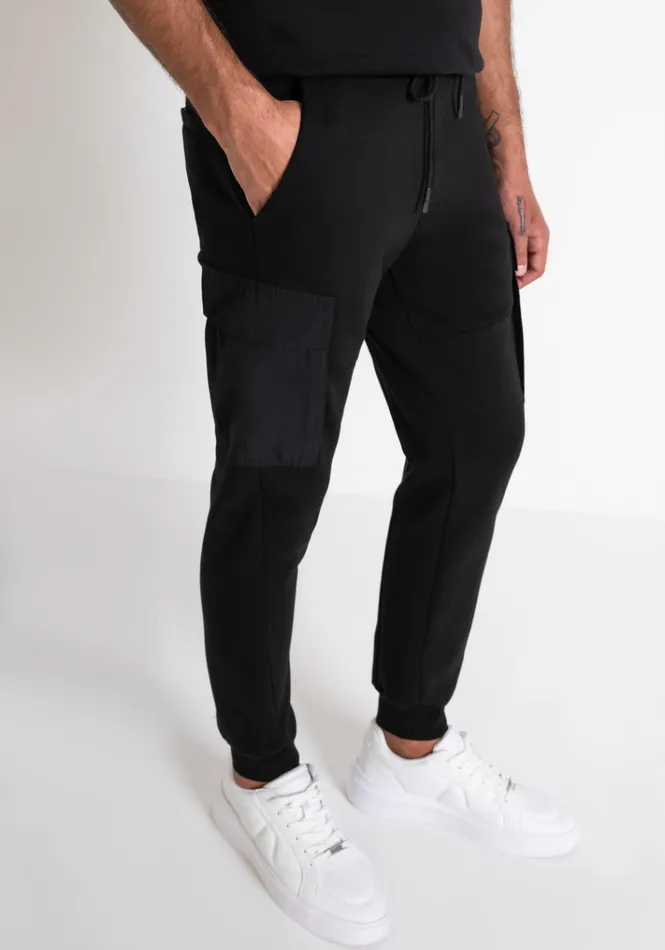 Trousers Men Antony Morato Regular Fit Sweatpants With Side Pockets In Black Cotton Blend Black