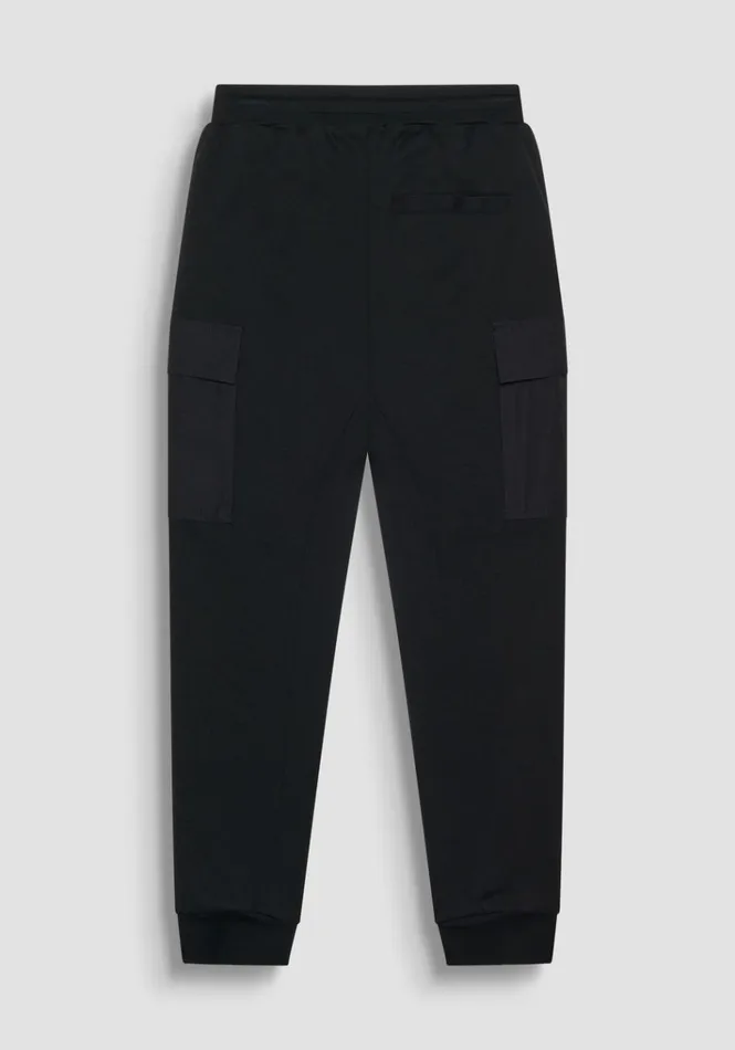 Trousers Men Antony Morato Regular Fit Sweatpants With Side Pockets In Black Cotton Blend Black