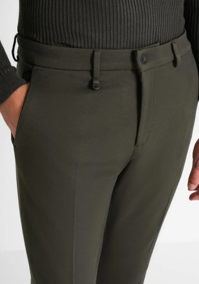 Trousers Men Antony Morato Super Skinny Fit 034Ashe034 Trousers In Viscose Blend Dark Olive Green