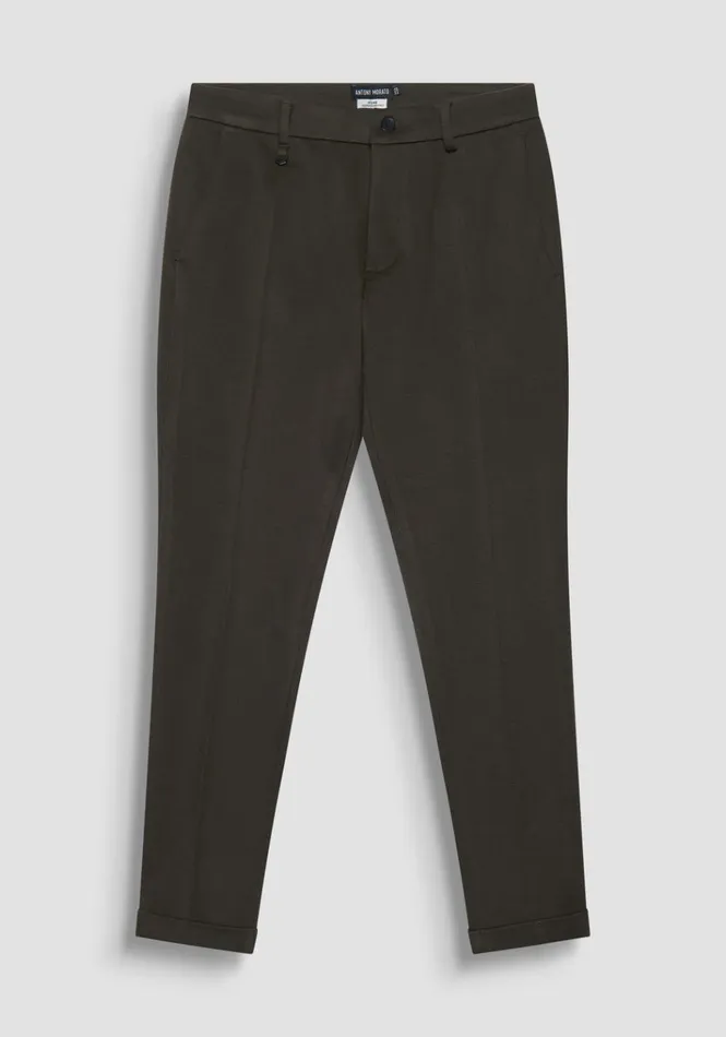 Trousers Men Antony Morato Super Skinny Fit 034Ashe034 Trousers In Viscose Blend Dark Olive Green