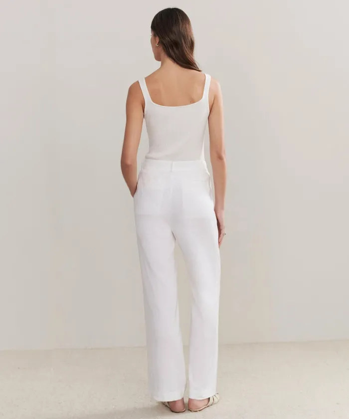 Trousers Women Jenni Kayne Riley Trouser White