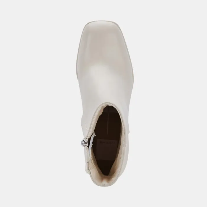 Ulyses Boots Ivory Leather Women Dolce Vita Boots and Booties