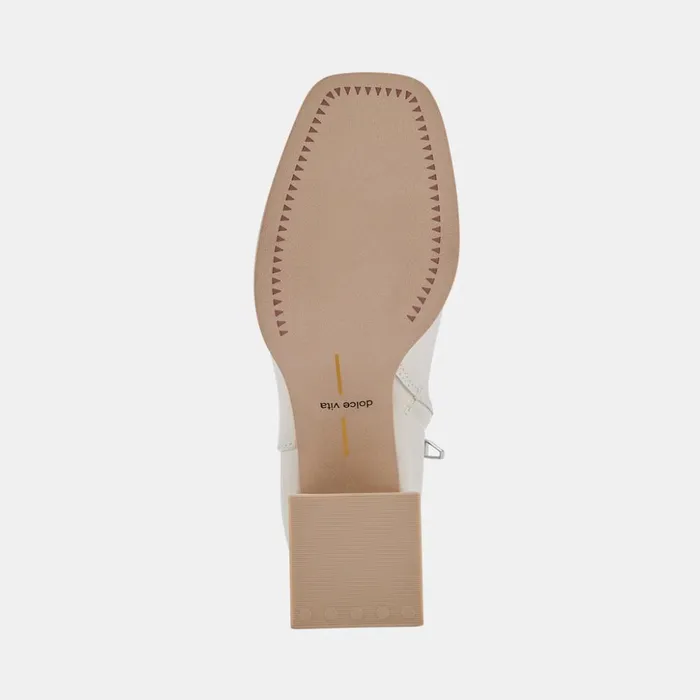 Ulyses Boots Ivory Leather Women Dolce Vita Boots and Booties