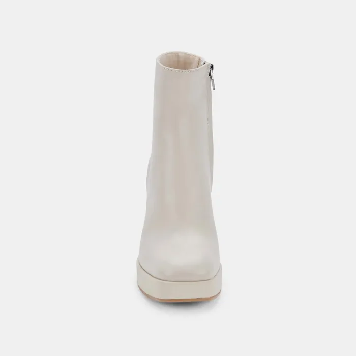 Ulyses Boots Ivory Leather Women Dolce Vita Boots and Booties