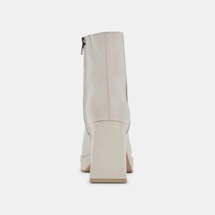 Ulyses Boots Ivory Leather Women Dolce Vita Boots and Booties