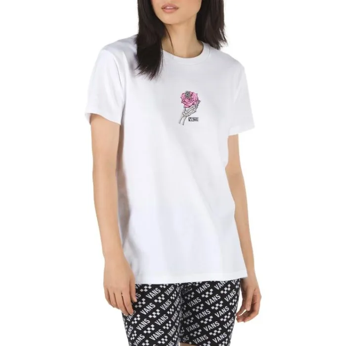 Vans Clawdia Boyfriend Tee White Womens TShirts and Tanks Vans Clawdia Boyfriend Tee White Womens TShirts and Tanks