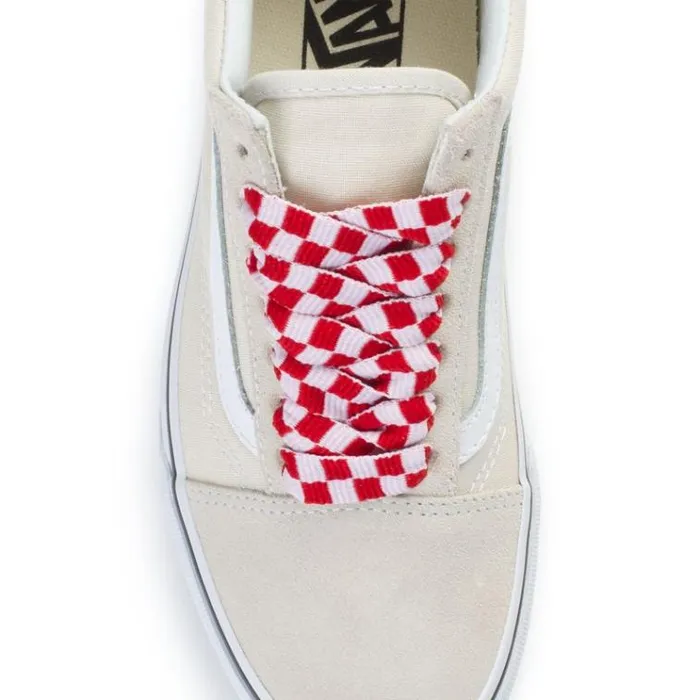 Vans Fat Laces 45034 RedWhite Check Mens Laces Vans Fat Laces 45034 RedWhite Check Mens Laces