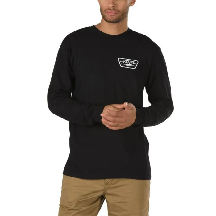 Vans Full Patch Back Long Sleeve TShirt BlackWhite Mens TShirts and Tanks Vans Full Patch Back Long Sleeve TShirt BlackWhite Mens TShirts and Tanks
