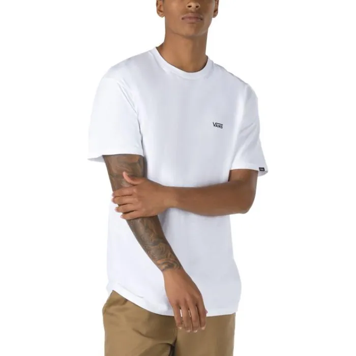 Vans Left Chest Logo TShirt WhiteBlack Mens TShirts and Tanks