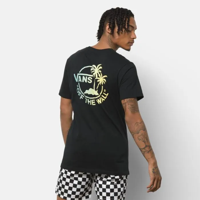 Vans Mini Dual Palm TShirt BlackGradient Mens TShirts and Tanks Vans Mini Dual Palm TShirt BlackGradient Mens TShirts and Tanks
