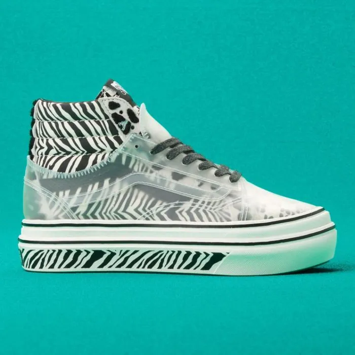 Vans Mixed Media Super ComfyCush Sk8Hi Skool MarshmallowBlack Womens Classics Shoes Vans Mixed Media Super ComfyCush Sk8Hi Skool MarshmallowBlack Womens Classics Shoes
