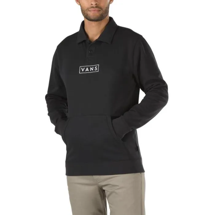Vans Not Preppy Polo Fleece Black Mens Hoodies and Jackets Vans Not Preppy Polo Fleece Black Mens Hoodies and Jackets