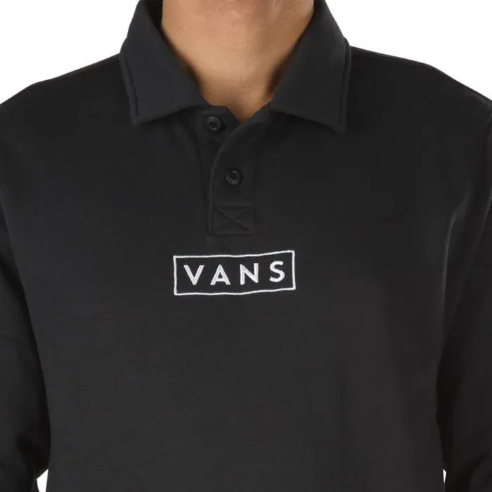 Vans Not Preppy Polo Fleece Black Mens Hoodies and Jackets Vans Not Preppy Polo Fleece Black Mens Hoodies and Jackets