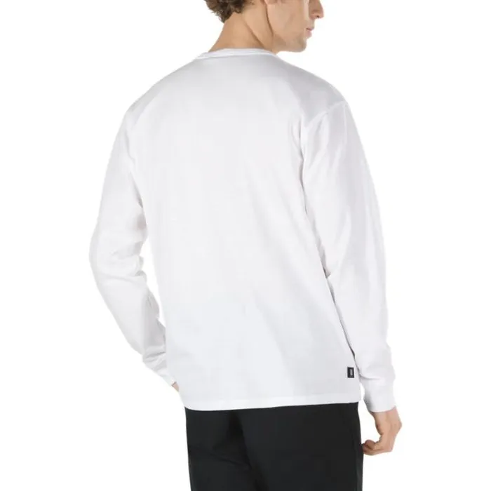 Vans Off The Wall Classic Long Sleeve Tee White MensWomens TShirts and Tanks