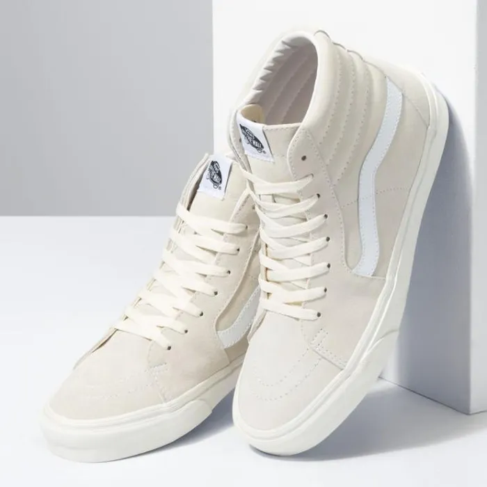 Vans Pig Suede Sk8Hi MarshmallowTrue White Mens Classics Shoes Vans Pig Suede Sk8Hi MarshmallowTrue White Mens Classics Shoes