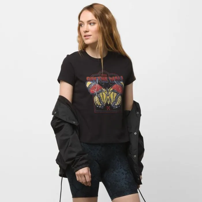 Vans Roadie Fly Baby Tee Black Womens TShirts and Tanks Vans Roadie Fly Baby Tee Black Womens TShirts and Tanks