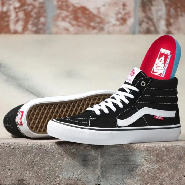Vans Sk8Hi Pro Blackwhite MensWomens Pro Skate