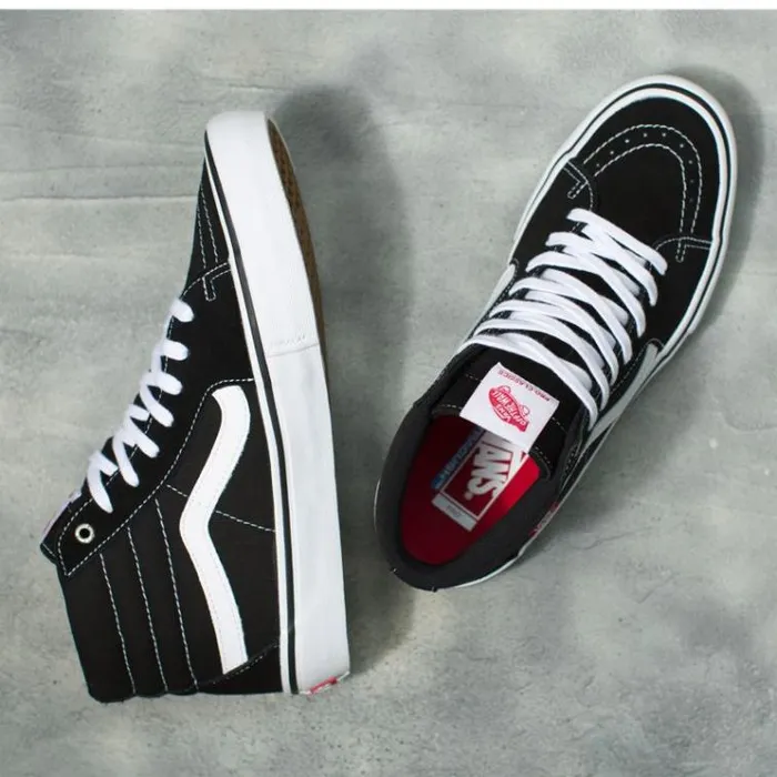 Vans Sk8Hi Pro Blackwhite MensWomens Pro Skate Vans Sk8Hi Pro Blackwhite MensWomens Pro Skate