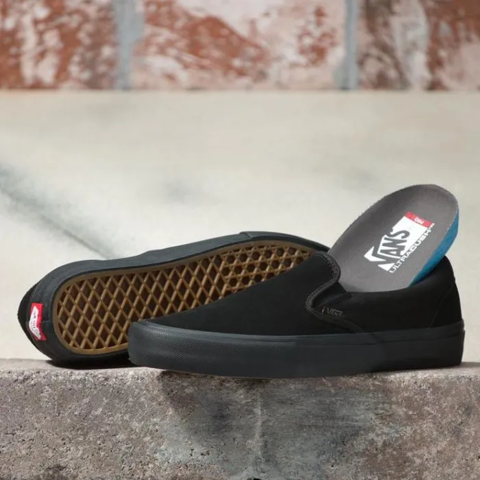 Vans SlipOn Pro Blackout MensWomens Pro Skate