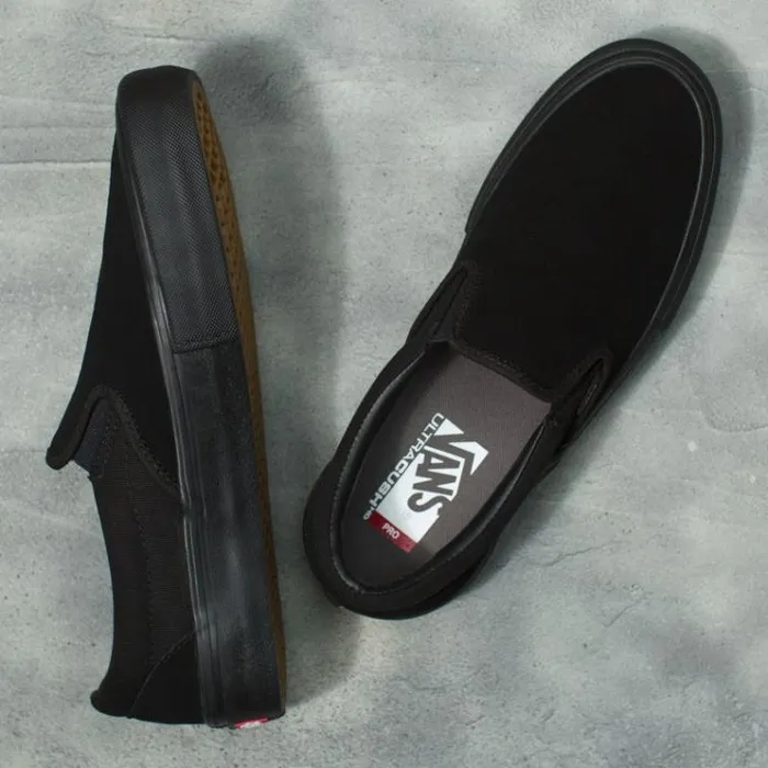 Vans SlipOn Pro Blackout MensWomens Pro Skate Vans SlipOn Pro Blackout MensWomens Pro Skate