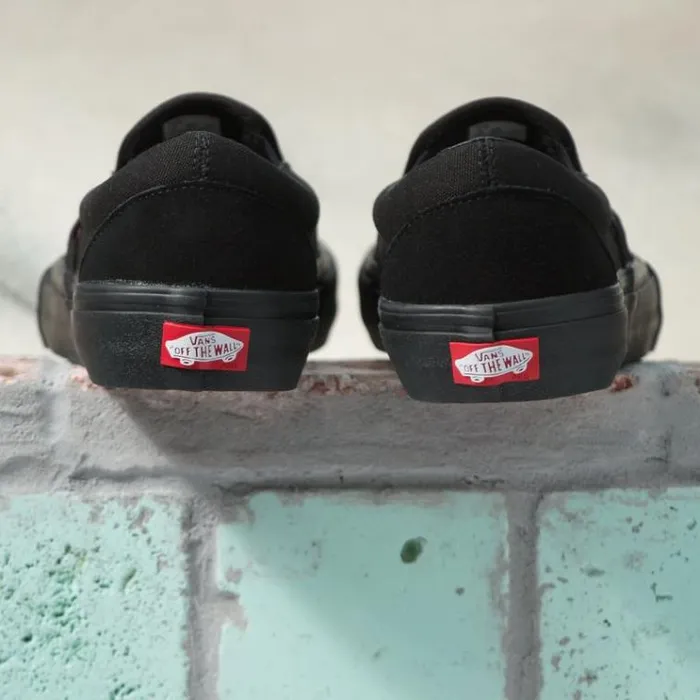 Vans SlipOn Pro Blackout MensWomens Pro Skate Vans SlipOn Pro Blackout MensWomens Pro Skate