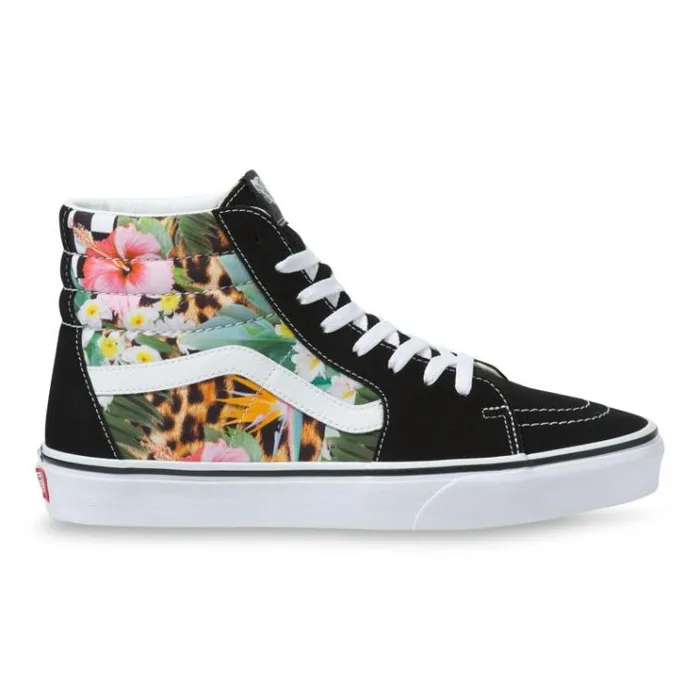 Vans Tropical Animal Check SK8Hi True WhiteMulti MensWomens Classics Shoes Vans Tropical Animal Check SK8Hi True WhiteMulti MensWomens Classics Shoes
