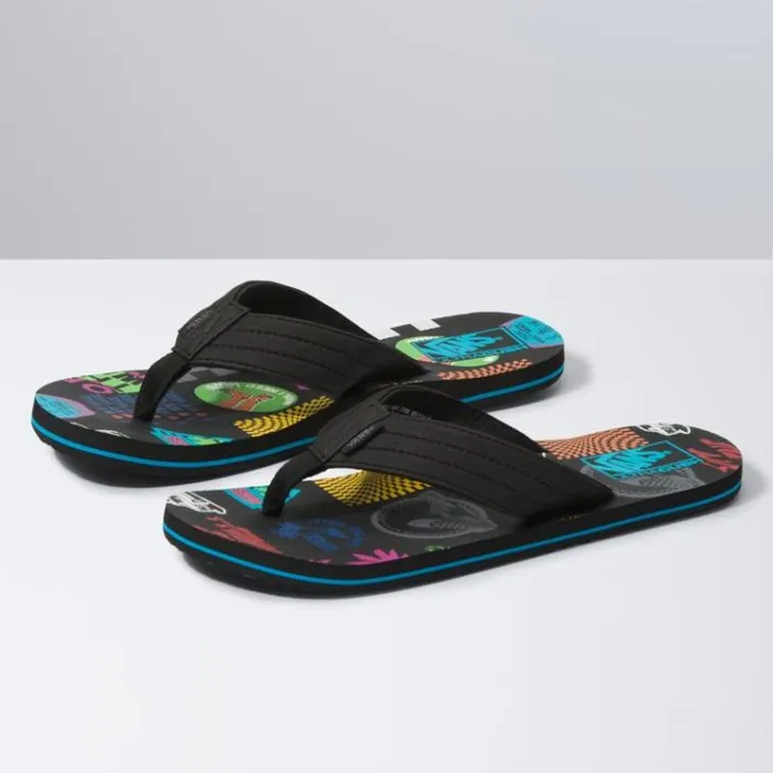 Vans V66 T Street Print BlackMulti Mens Sandals