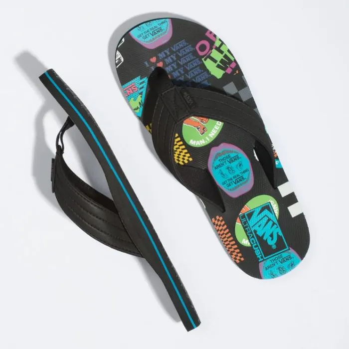 Vans V66 T Street Print BlackMulti Mens Sandals Vans V66 T Street Print BlackMulti Mens Sandals