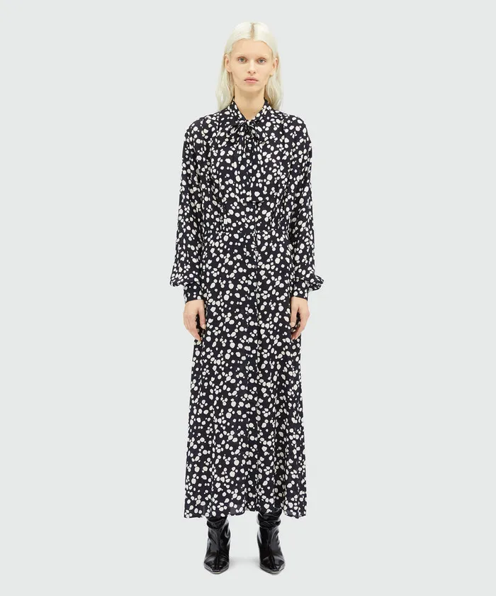 Viscose Print Shirt Dress Women MSGM Dresses
