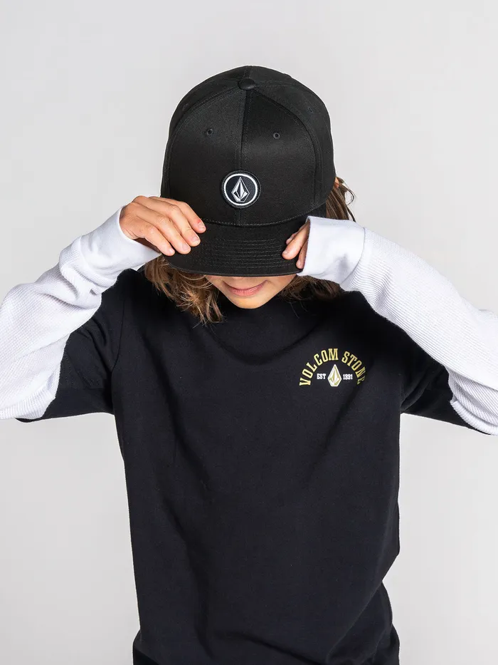 Volcom Accessories Big Boys Quarter Twill Hat 8211 Black Black 8211 Boys