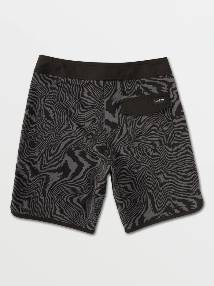 Volcom Boardshorts and Trunks Big Boys Mixer Scallop ModTech Trunks 8211 Black Black 8211 Boys