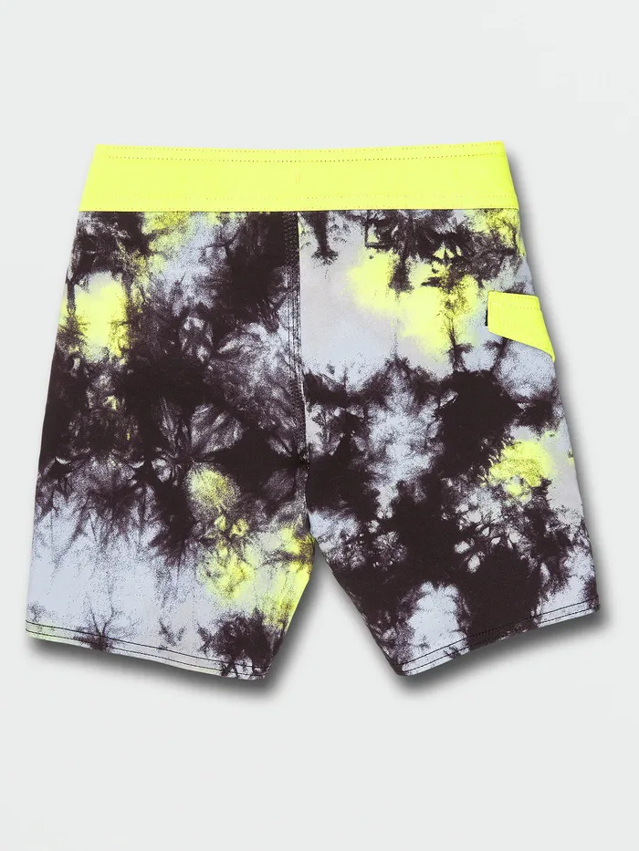 Volcom Boardshorts and Trunks Little Boys Saturate ModTech Trunks 8211 Lime Tie Dye Lime Tie Dye 8211 Boys