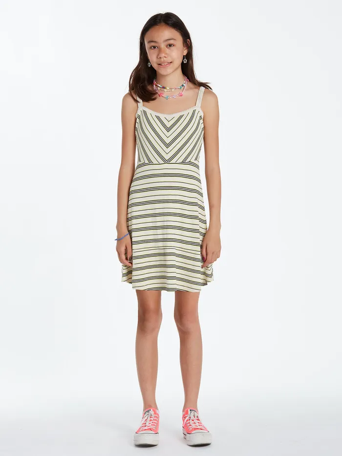 Volcom Dresses Girls Popztone Dress 8211 Bone Bone 8211 Girls