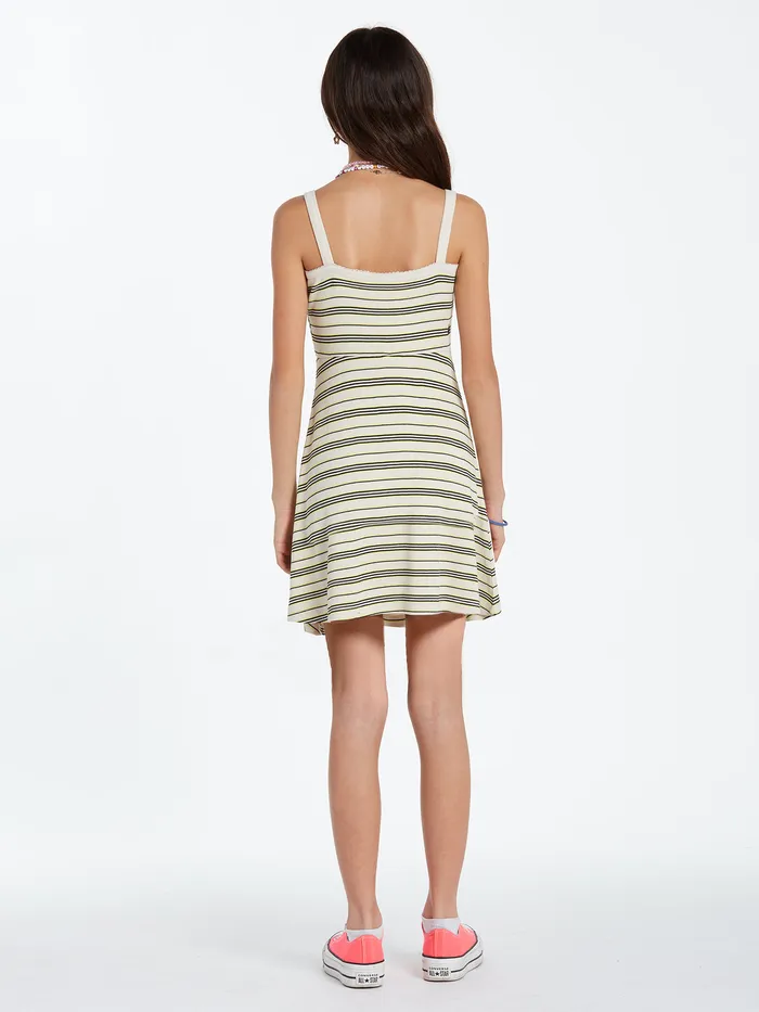 Volcom Dresses Girls Popztone Dress 8211 Bone Bone 8211 Girls