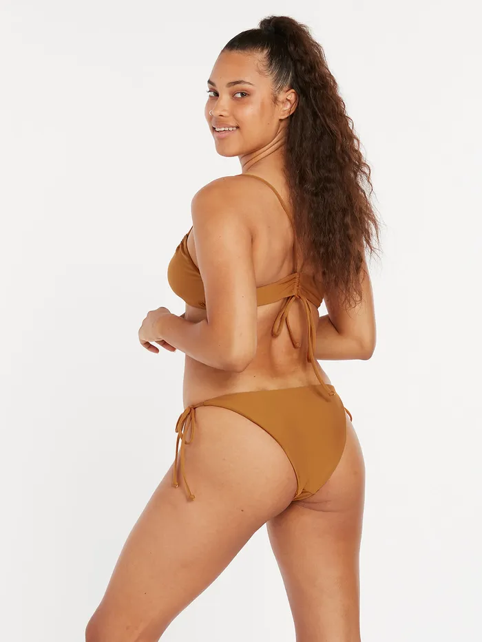 Volcom EcoTrue Swim Simply Seamless Skimpy Bikini Bottom 8211 Bronze Bronze 8211 Womens